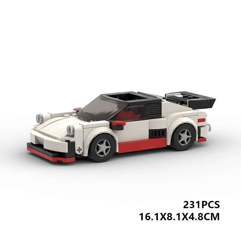 930 Targa 911 Turbo Retro Sports Car Building Kit | LEGO-Compatible MOC - 6