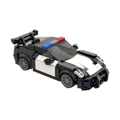 992-Style GT Sports Police Interceptor Building Kit | LEGO-Compatible MOC - 1