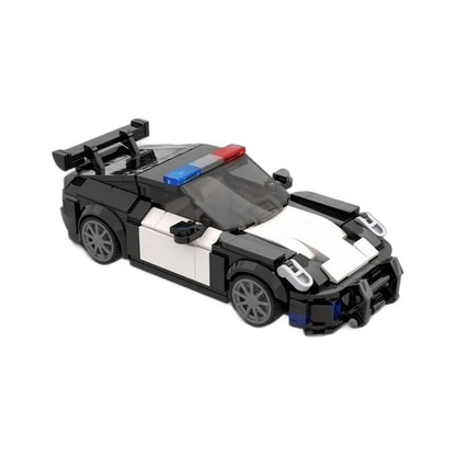 992-Style GT Sports Police Interceptor Building Kit | LEGO-Compatible MOC - 2