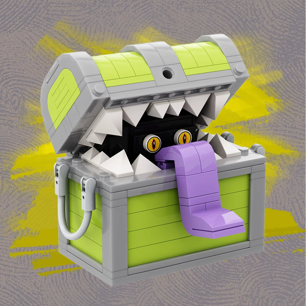 Mimics Treasure Chest Monster Building Kit | Dungeons & Dragons MOC
