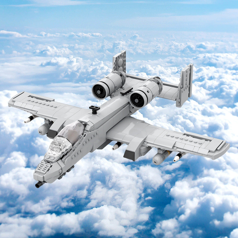 a-10 thunderbolt ii aircraft building set | moc-174669 - 1