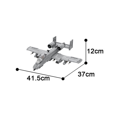 a-10 thunderbolt ii aircraft building set | moc-174669 - 4