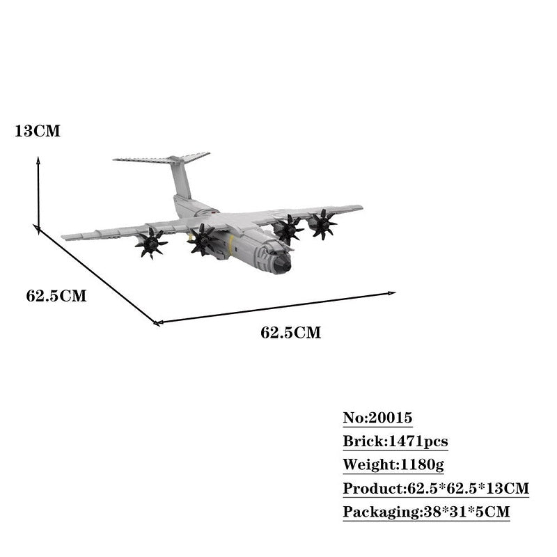 A-400M Atlas Transport Aircraft MOC Building Kit | 1:72  Military Model - 4