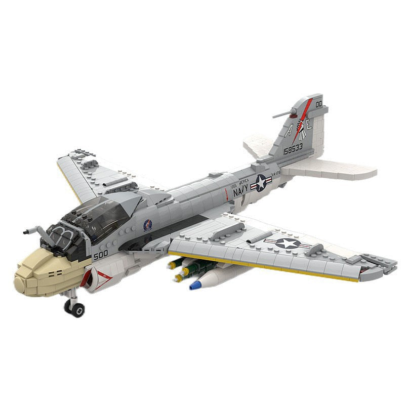 A-6E Intruder Attack Aircraft MOC Building Kit | 1:35 Scale Model - 1