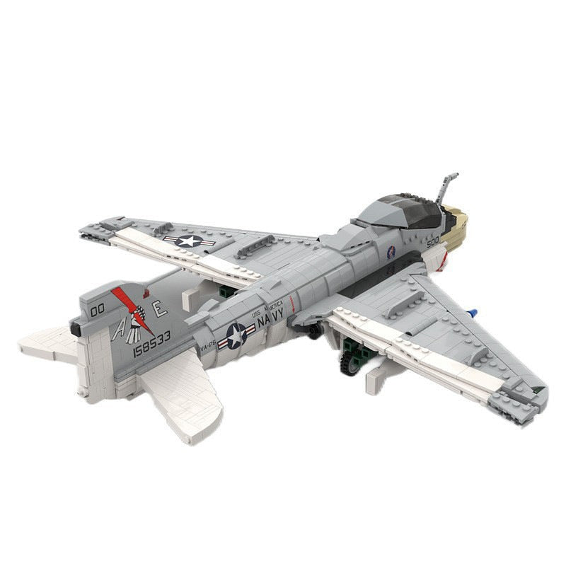 A-6E Intruder Attack Aircraft MOC Building Kit | 1:35 Scale Model - 2