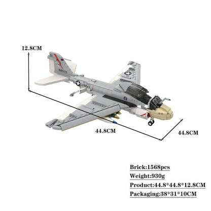 A-6E Intruder Attack Aircraft MOC Building Kit | 1:35 Scale Model - 4
