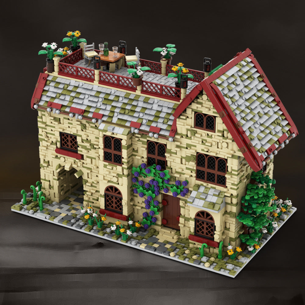 A House with An Attic Building Kit | LEGO-Compatible MOC - 2