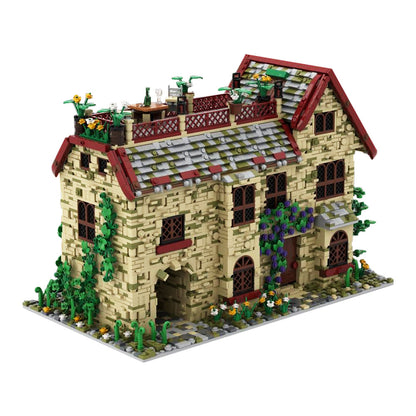 a house with an attic building kit | moc-135076 - 5