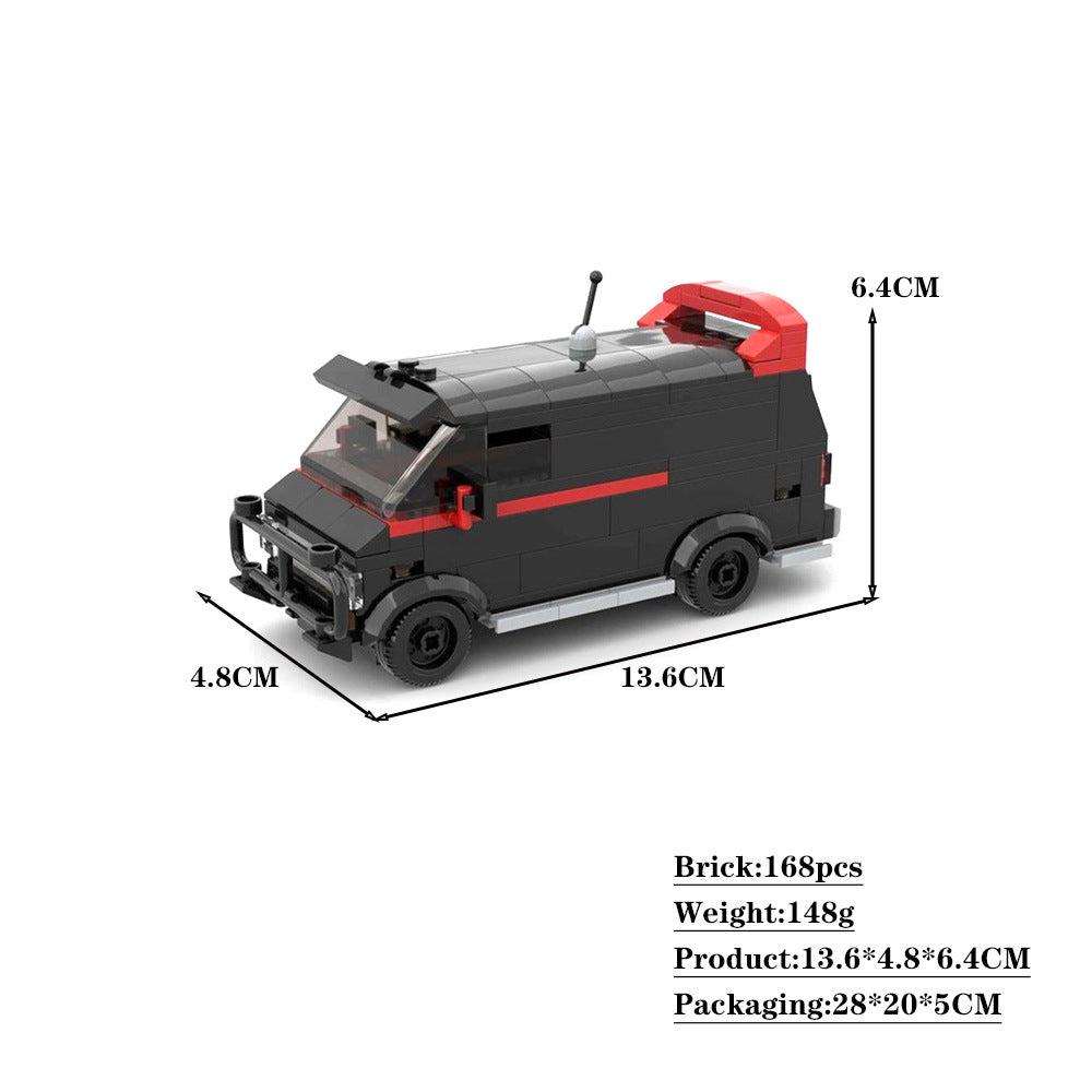a-team van building set | modular city scale | moc-86094 - 2