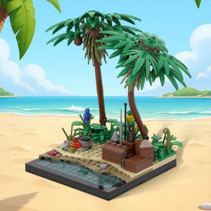 A Tropical Island Beach Building Kit | LEGO-Compatible MOC - 2