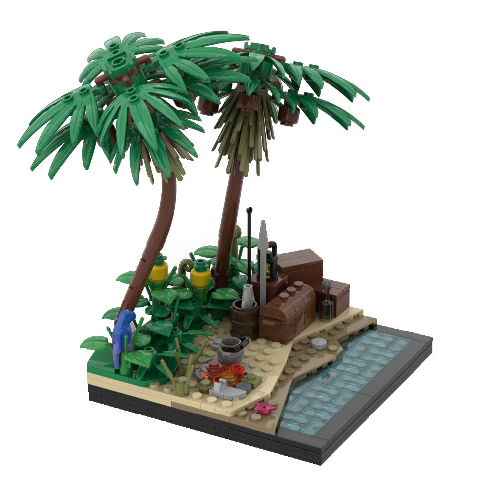 A Tropical Island Beach Building Kit | LEGO-Compatible MOC - 3
