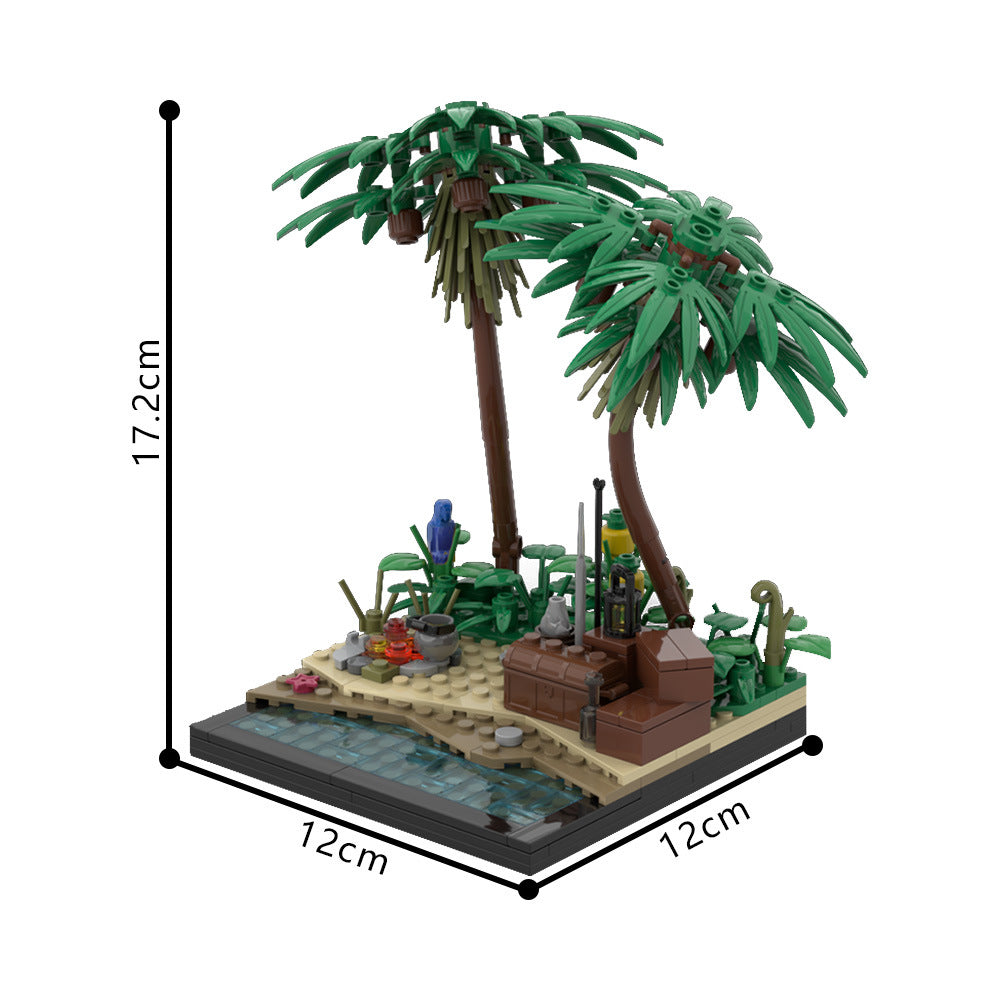 A Tropical Island Beach Building Kit | LEGO-Compatible MOC - 4