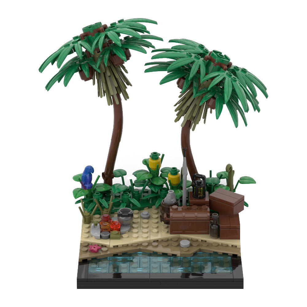 A Tropical Island Beach Building Kit | LEGO-Compatible MOC - 5