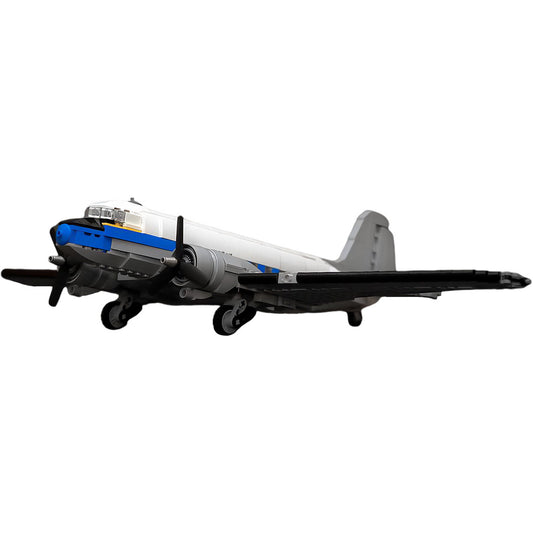 a04a douglas dc-3 lufthansa 1:50 building set | moc-132701 - 2