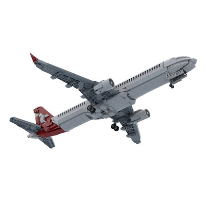 A321 XLR Narrow Body Jet MOC Building Kit | Commercial Aircraft Model - 3