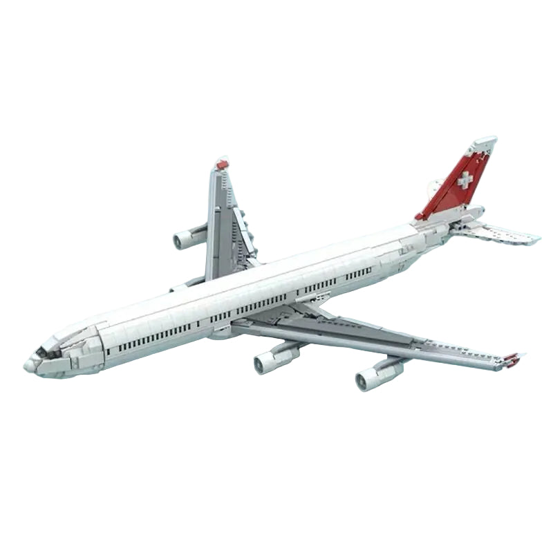 A340-300 Four-Engine Long-Haul Widebody Airliner MOC Building Kit - 1