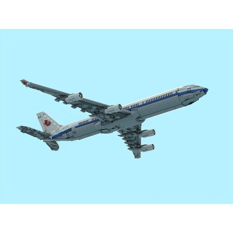 A340-300 Four-Engine Long-Haul Widebody Airliner MOC Building Kit - 2