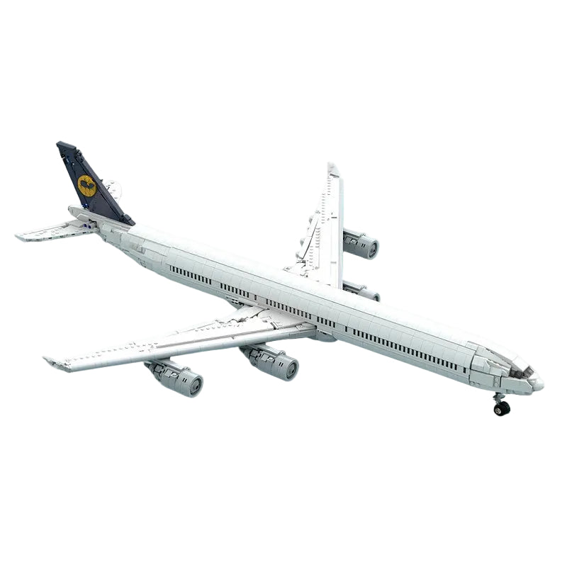 A340-600 Widebody Aircraft MOC Building Kit | Long Passenger Plane Model - 1