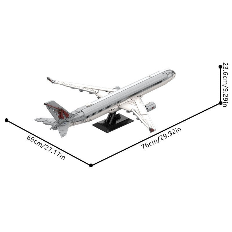 A350 Commercial Airliner MOC Building Kit | Wide-Body Aircraft Model - 5