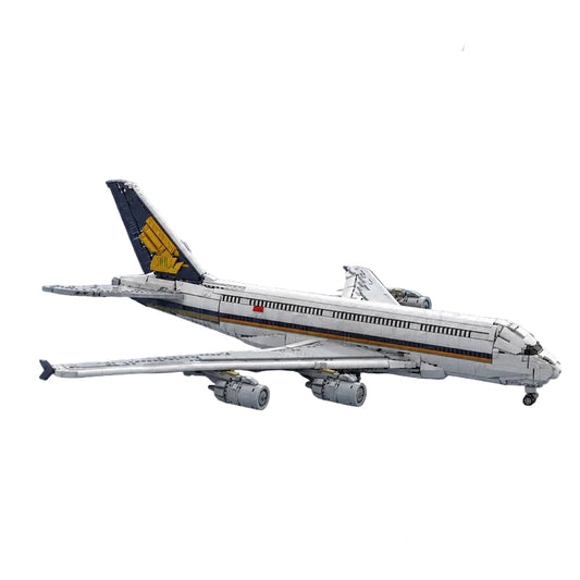 A380 Double Deck Aircraft MOC Building Kit | Widebody Plane Model - 1