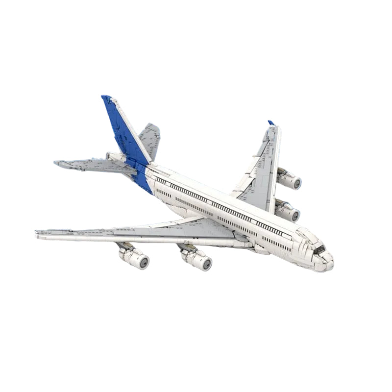 A380 Double Deck Aircraft MOC Building Kit | Widebody Plane Model - 1