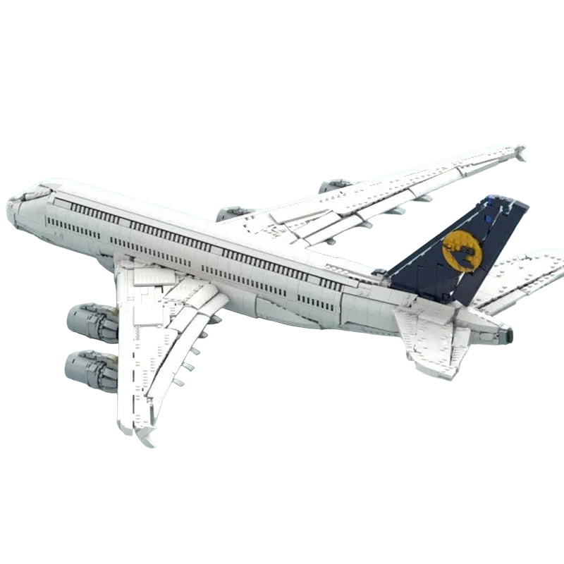 A380 Double Deck Aircraft MOC Building Kit | Widebody Plane Model - 2