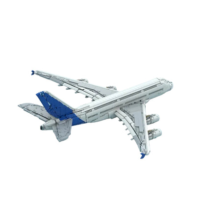 A380 Double Deck Aircraft MOC Building Kit | Widebody Plane Model - 2