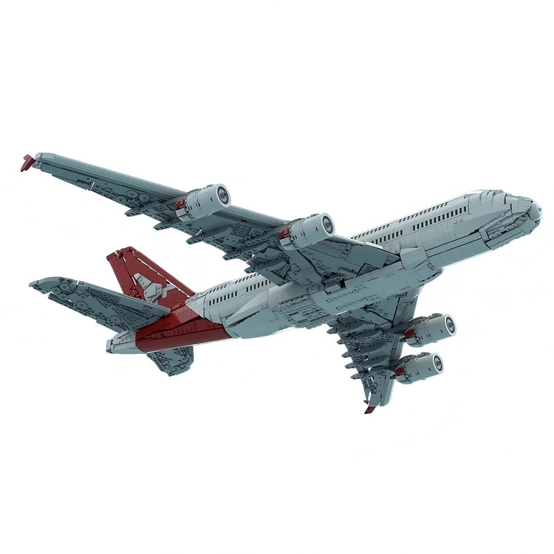 A380 Double Deck Aircraft MOC Building Kit | Widebody Plane Model - 2