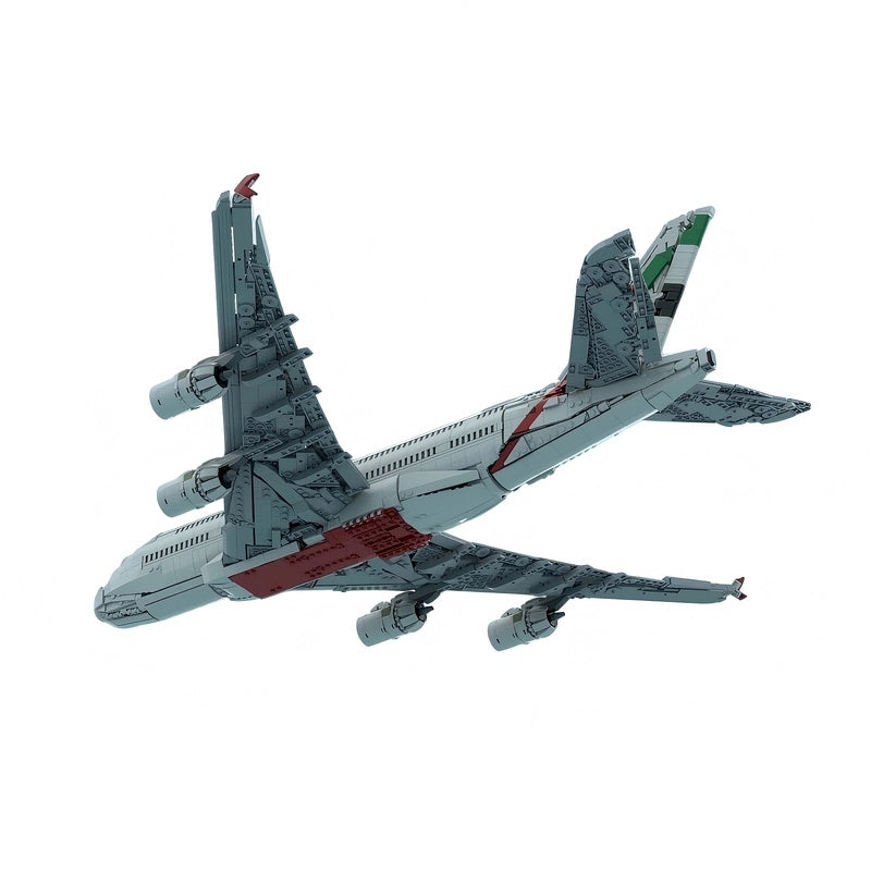 A380 Double Deck Aircraft MOC Building Kit | Widebody Plane Model - 3