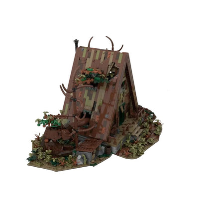 Abandoned Post-Apocalyptic A-Frame Cabin MOC Building Kit - 2