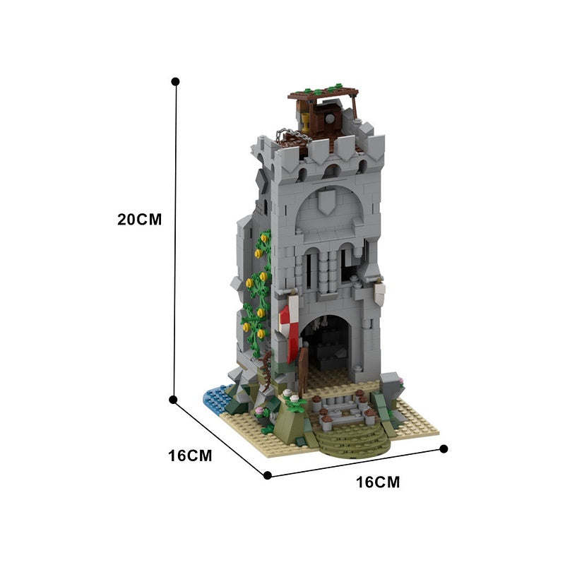 Abandoned Tower MOC Medieval Architecture Building Kit - 4