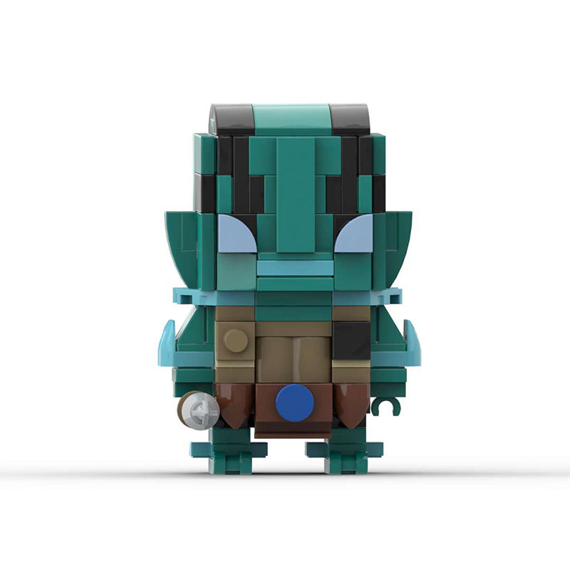 abe sapien brickheadz moc building set | lego compatible hellboy set - 1