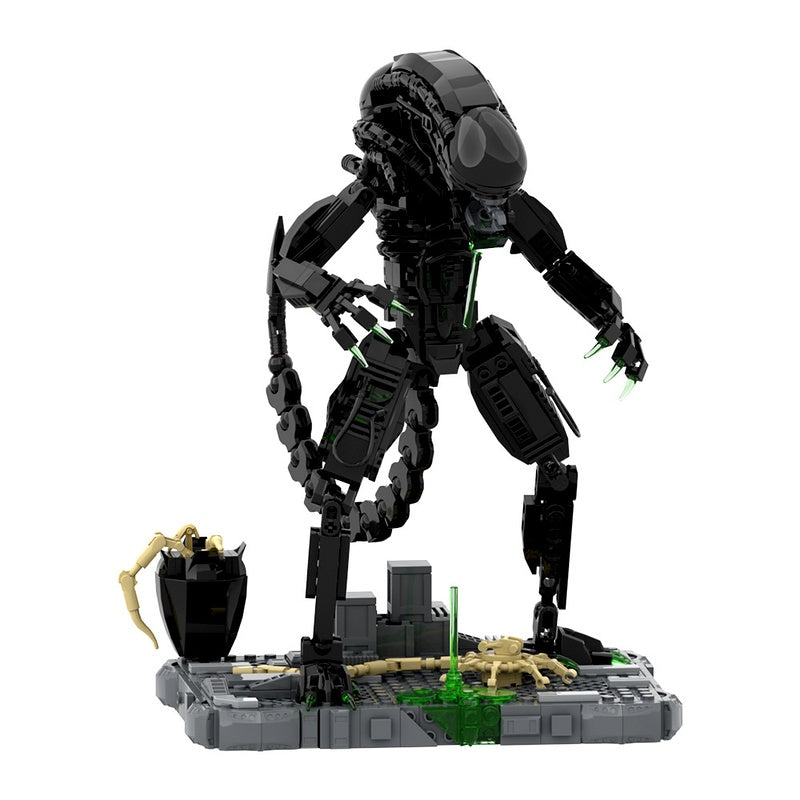 Acid-Drooling Biomechanical Alien MOC Building Kit - 1