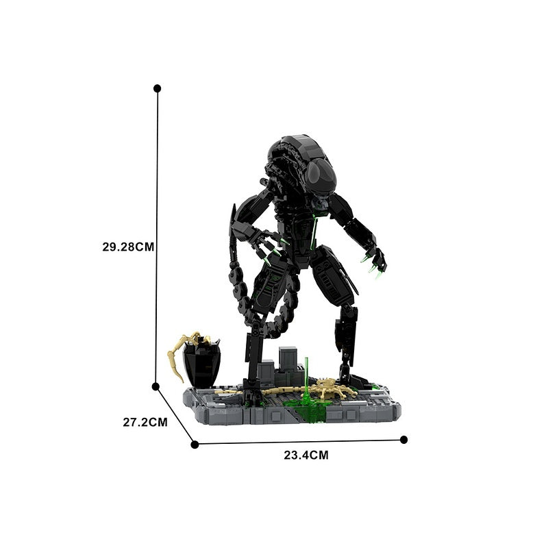 Acid-Drooling Biomechanical Alien MOC Building Kit - 5