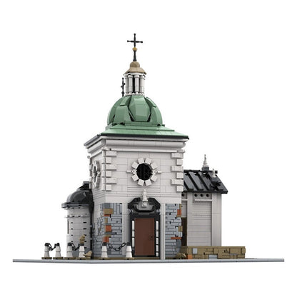 Adalbert's Church MOC Building Kit | Medieval Architecture Model - 1