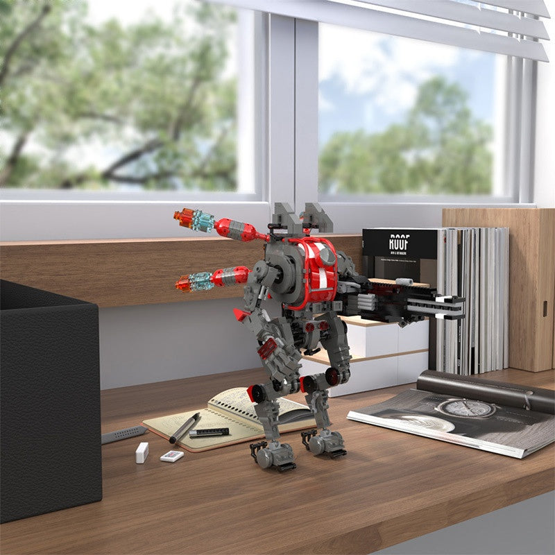 Aerial Railgun Mech Titan Sniper Robot Building Kit | LEGO-Compatible MOC - 1
