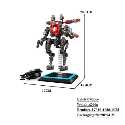 Aerial Railgun Mech Titan Sniper Robot Building Kit | LEGO-Compatible MOC - 4