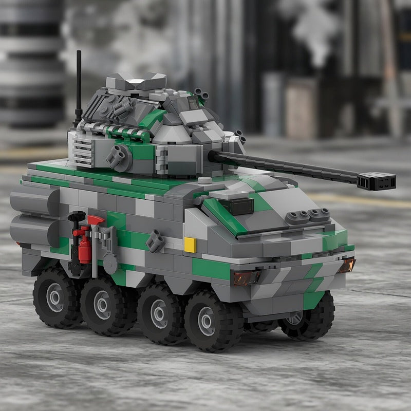 AFV-25 Ursa 8x8 Armored Fighting Vehicle MOC Building Kit - 2