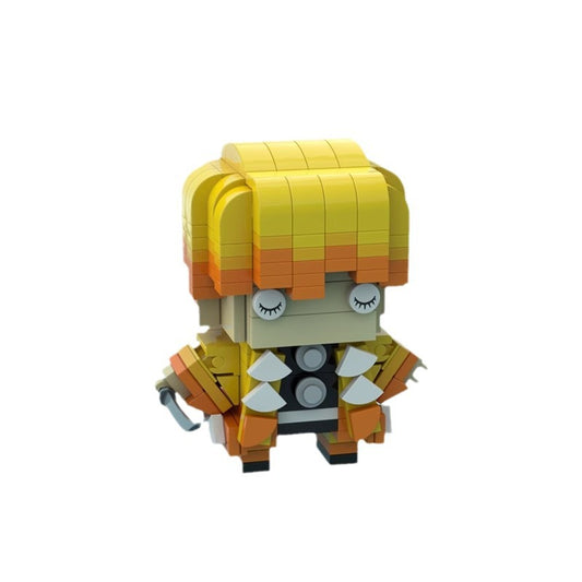 agatsuma zenitsu brickheadz building set | demon slayer | moc-84034 - 1