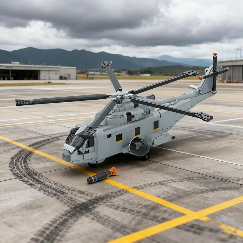 agustawestland aw-101 merlin building kit | moc-236058 - 1