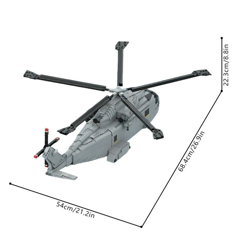 agustawestland aw-101 merlin building kit | moc-236058 - 2