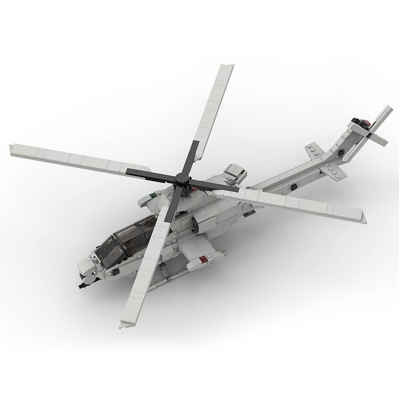AH-1Z Viper Attack Helicopter MOC Building Kit | Military Aircraft Model - 2