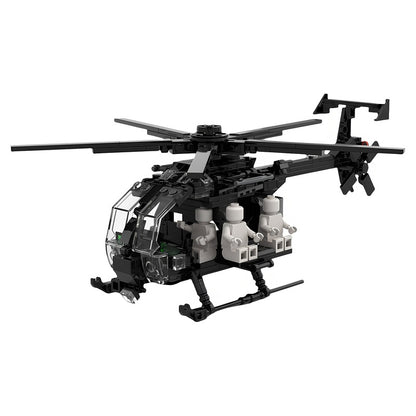 AH-6 Little Bird Light Special Operations Helicopter MOC Building Kit - 3