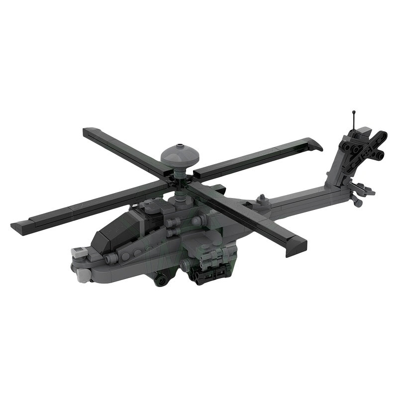 AH-64 Twin-Seat Attack Helicopter 1:70 MOC Building Kit - 1