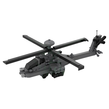 AH-64 Twin-Seat Attack Helicopter 1:70 MOC Building Kit - 1