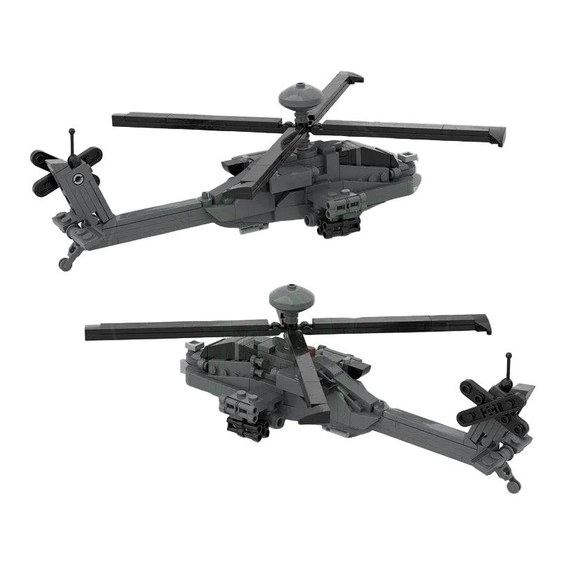 AH-64 Twin-Seat Attack Helicopter 1:70 MOC Building Kit - 2