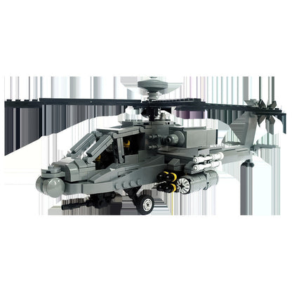 AH-64D Apache Longbow Helicopter Building Kit | LEGO-Compatible MOC - 4