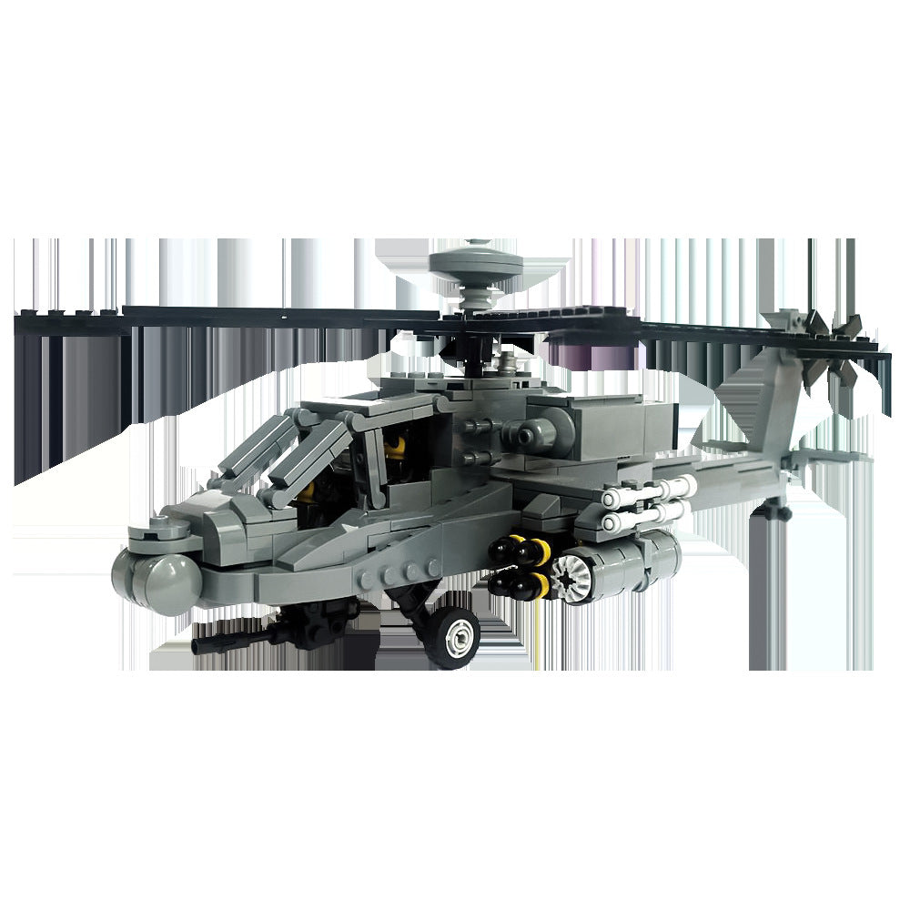 ah-64d apache longbow helicopter building set | moc-154144 - 3