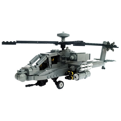 ah-64d apache longbow helicopter building set | moc-154144 - 4
