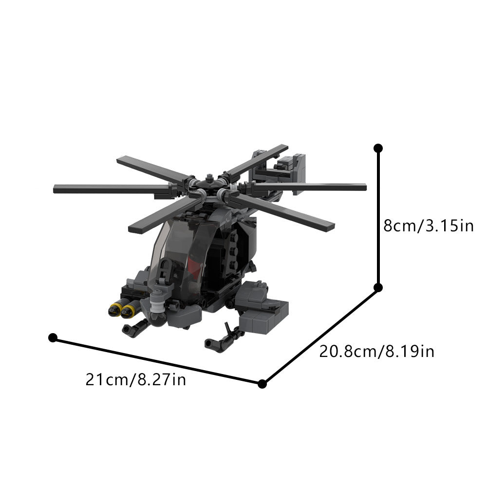 ah-7 notar helicopter building set | moc-200364 - 4
